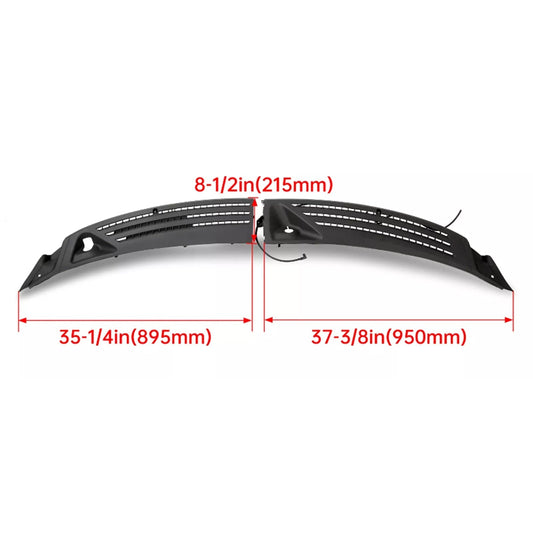2006-2008 Lincoln Mark LT Windshield Wiper Window Cowl Panel Grille RH & LH 4L3Z-15022A69-AA, 4L3Z-15022A68-BA