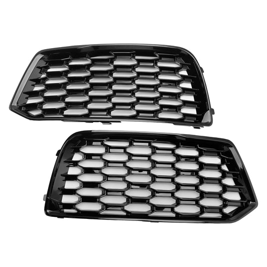 2018-2022 Audi Q5 Standard 2PCS Front Bumper Cover Grill Honeycomb Mesh Black Grille