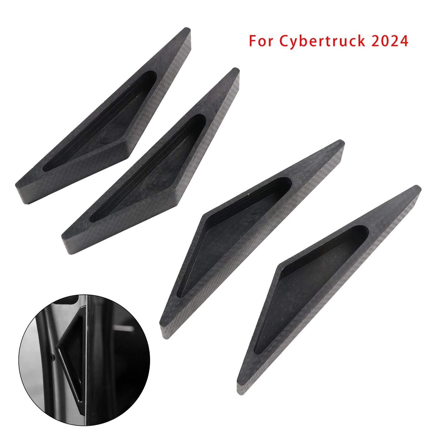 Poignées de porte anti-empreintes digitales Cybertruck 2024, 4 pièces