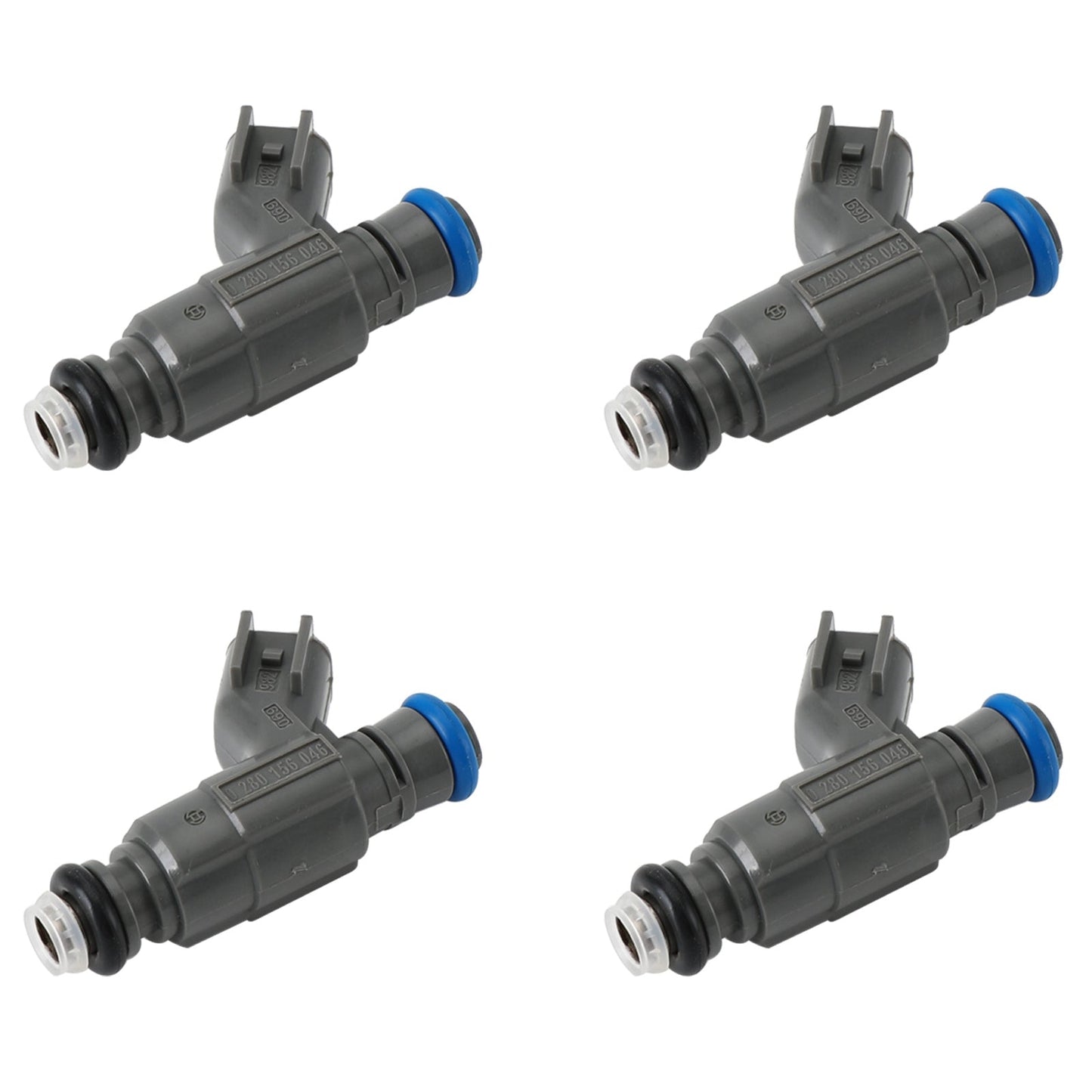4Pcs Fuel Injectors 0280156046 Fit Ford Focus 2.0L 2002-2004 4 CYL