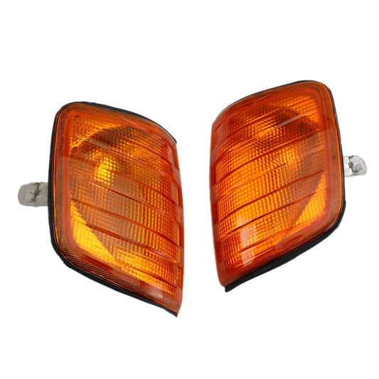 Corner Lights Parking Lamps Pair For Mercedes-Benz E-Class W124 1986-1993 Amber