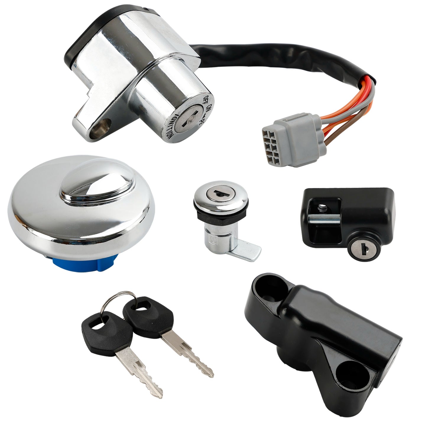 Suzuki VLR1800 Boulevard C109R 2008-2011 Ignition Switch Fuel Cap Seat Lock Set