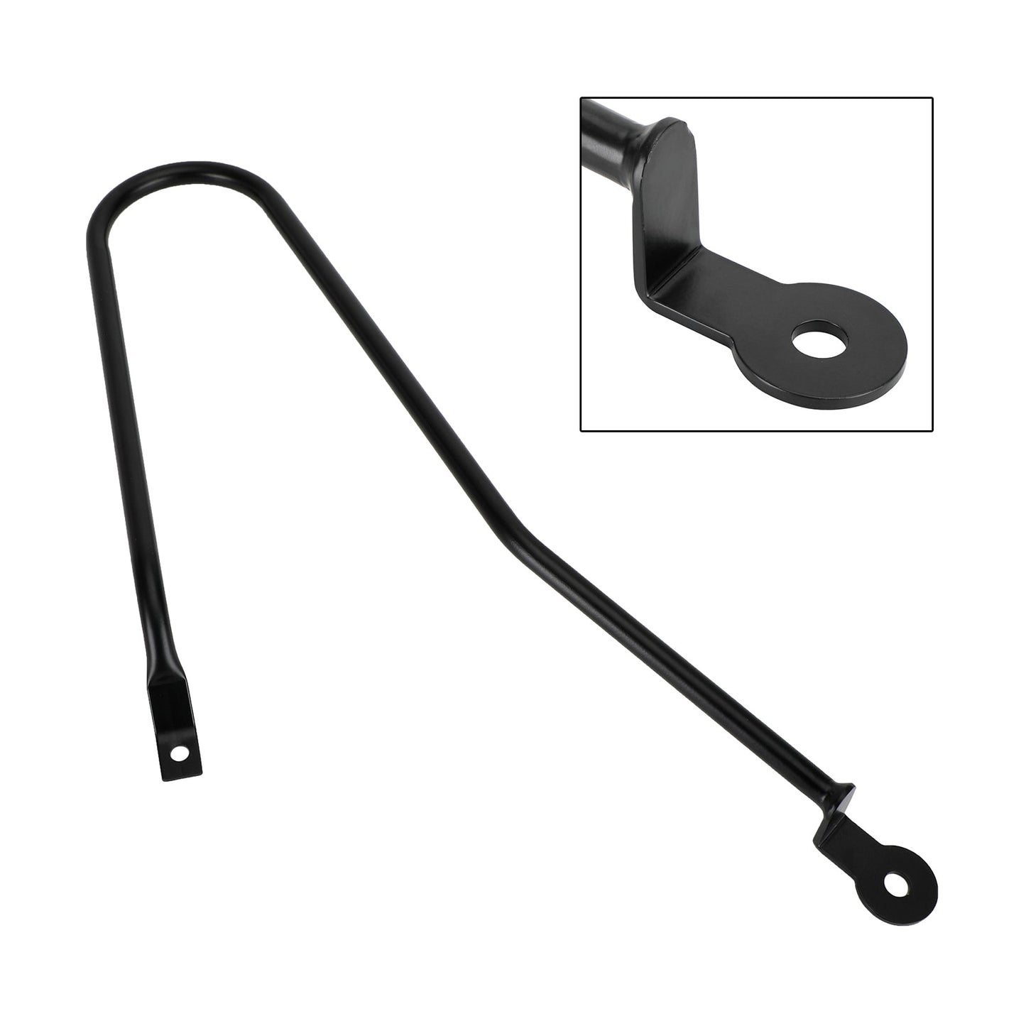 Soporte de montaje para bolsa de sillín lateral, color negro, compatible con Triumph T100/T120 16-22 900 RIght