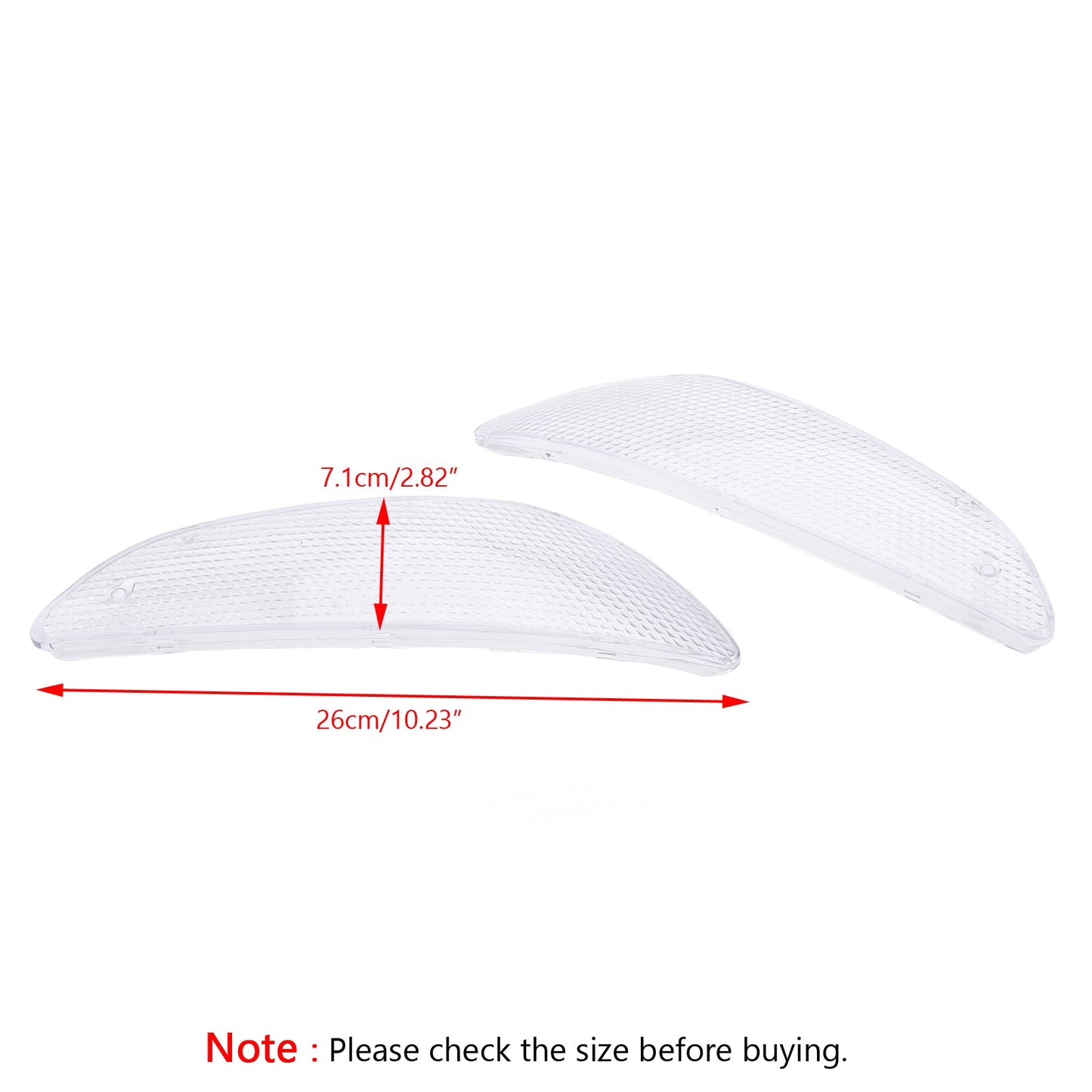 Lente de intermitentes delanteros para BMW K1200LT (1999-2007, 2002-2003), transparente