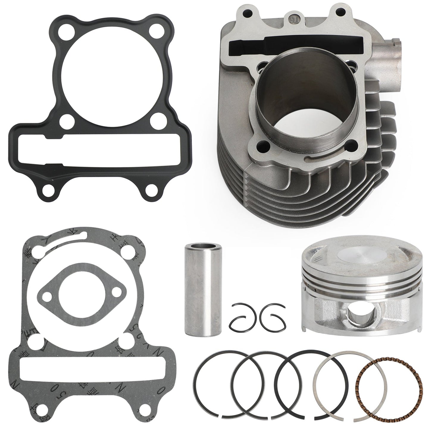 KIT DE MISE À NIVEAU DE CYLINDRE 172cc (ALÉSAGE 61mm) JOINT DE PISTON POUR MOTEURS GY6 125cc 150cc