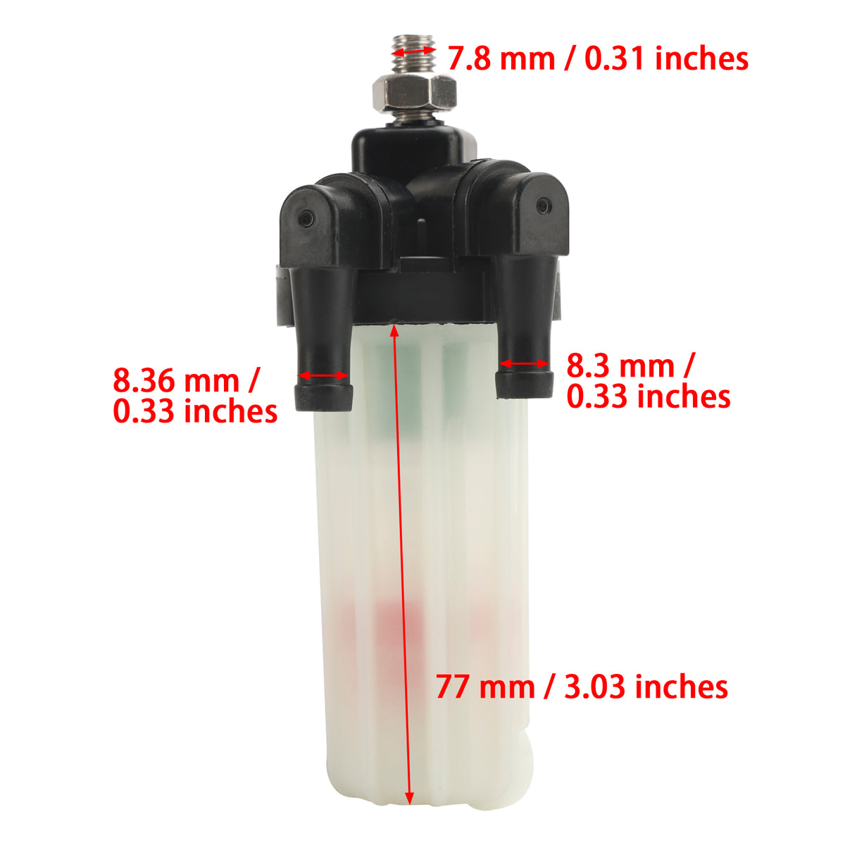 4-strokes 75HP F75 80HP F80 90HP F90 115HP F115 Mercury 881538T1 Fuel Filter