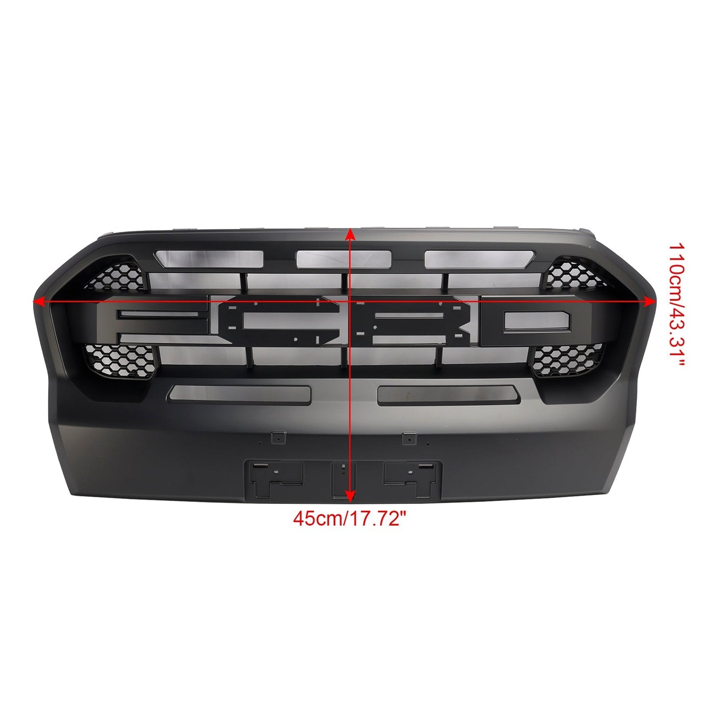 2019-2023 Matt Black Ranger Raptor Style Front Bumper Grille Fit Ford Ranger T8