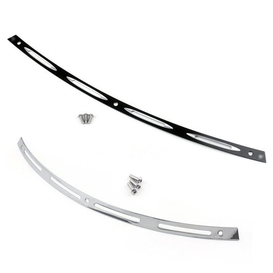 Garniture de pare-chocs noire découpée CNC pour Touring Electra Glide FLHT FLHX 1996-2013