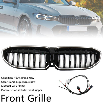 2019-2022 Glossy Black Kidney Grille Grill 51138072085 Fit BMW 3 Series G20