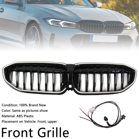 2019-2022 Glossy Black Kidney Grille Grill 51138072085 Fit BMW 3 Series G20
