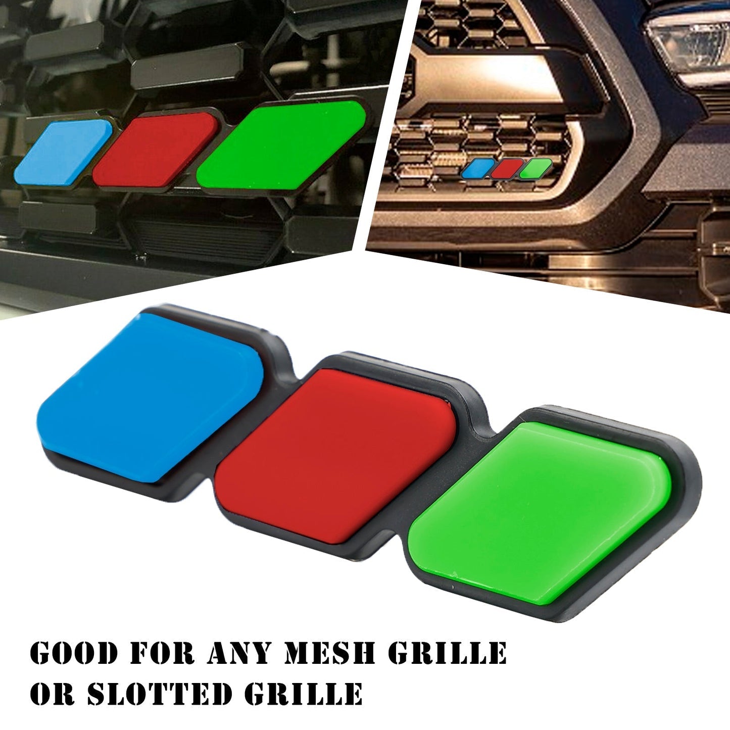 Emblème de calandre tricolore pour Toyota Tacoma TRD Tundra RAV4, accessoires de voiture