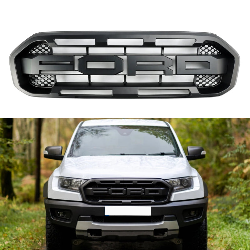 Ford Ranger 2019-2023 Raptor Style Front Bumper Grill Replacement Black