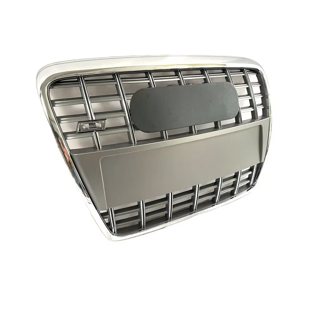 2005-2011 Audi A6 S6 C6 To S6 Style Front Bumper Grille Grey And Chrome Trim Grill High Quality Upper Grille