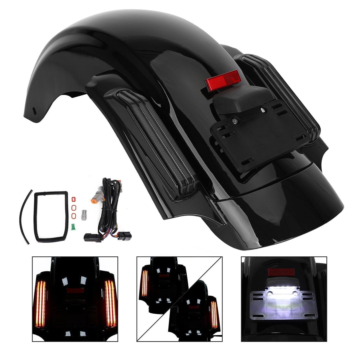 Garde-boue arrière pour Harley Road Glide Special FLTRXS FLTRX Ultra FLTRU 16-20 FLHX 14-20 FLHTK 14-20