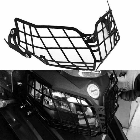 Protection de calandre TRK Benelli compatible avec phare en acier inoxydable TRK502 noir 502 