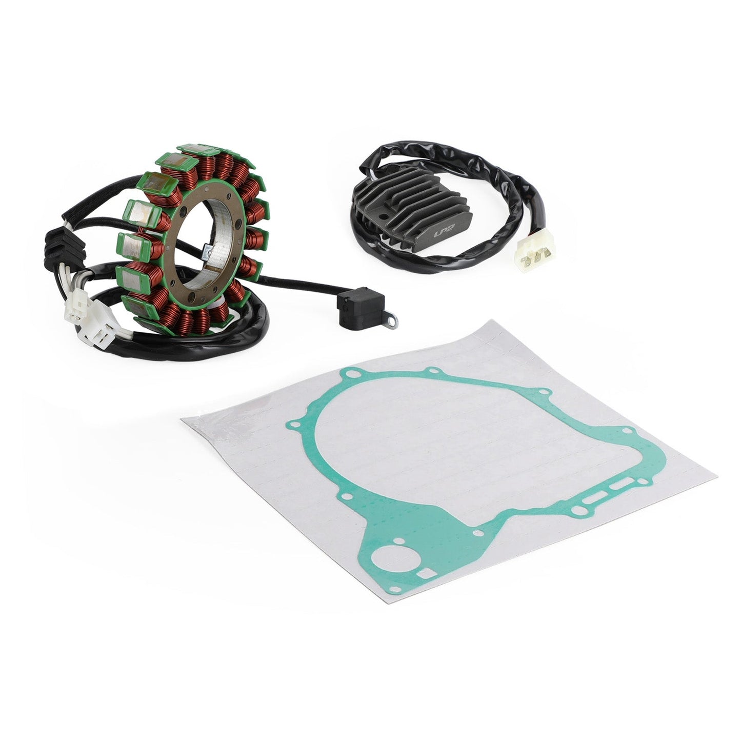 2005-2011 Yamaha XVS650AT V-Star Silverado Stator Coil+Voltage Rectifier+Generator Gasket