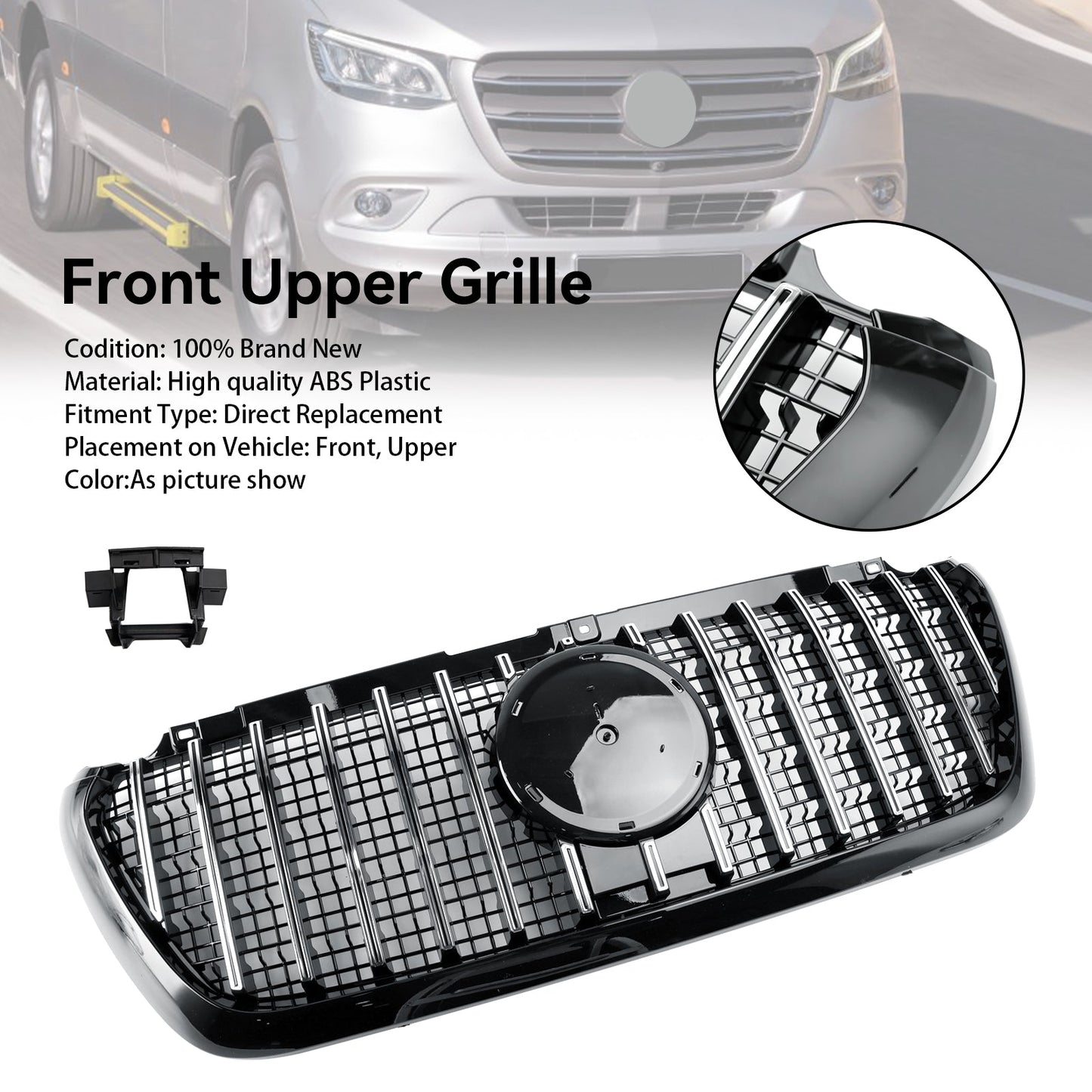 2018.2-2023 Mercedes Benz Sprinter W907 W910 AMG 1500 2500 3500 Front Bumper Grill AMG Style Grille