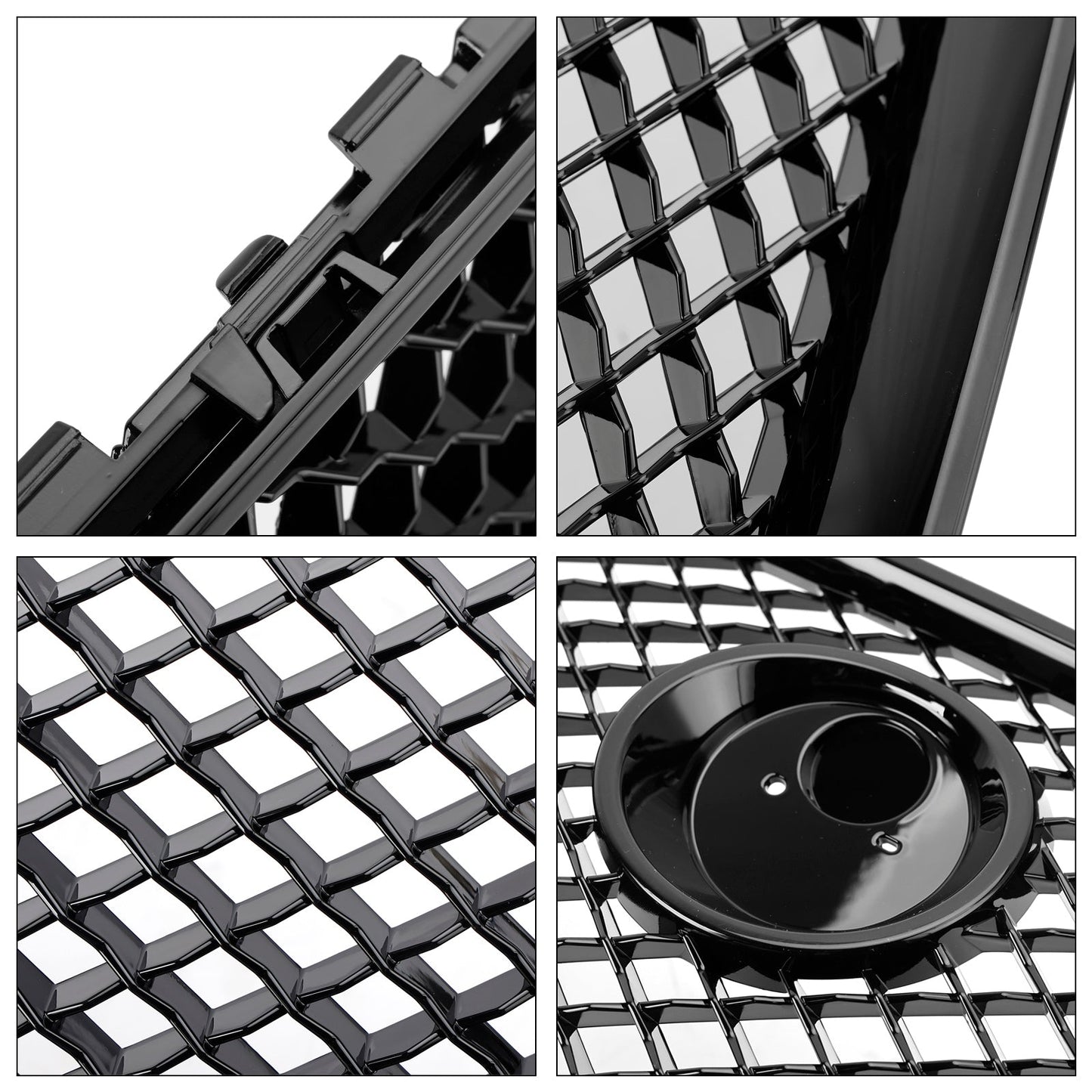 Jaguar XF Front Black Grille 2008 2009 2010 2011 XF-R Style Mesh Air Intake Radiator Grill