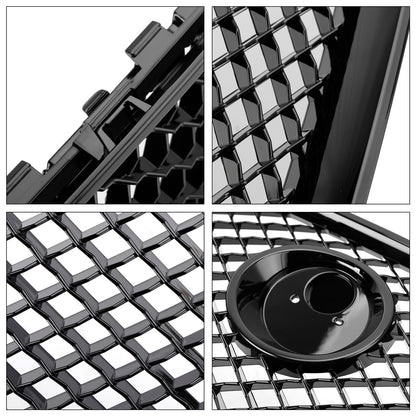 Jaguar XF Front Black Grille 2008 2009 2010 2011 XF-R Style Mesh Air Intake Radiator Grill
