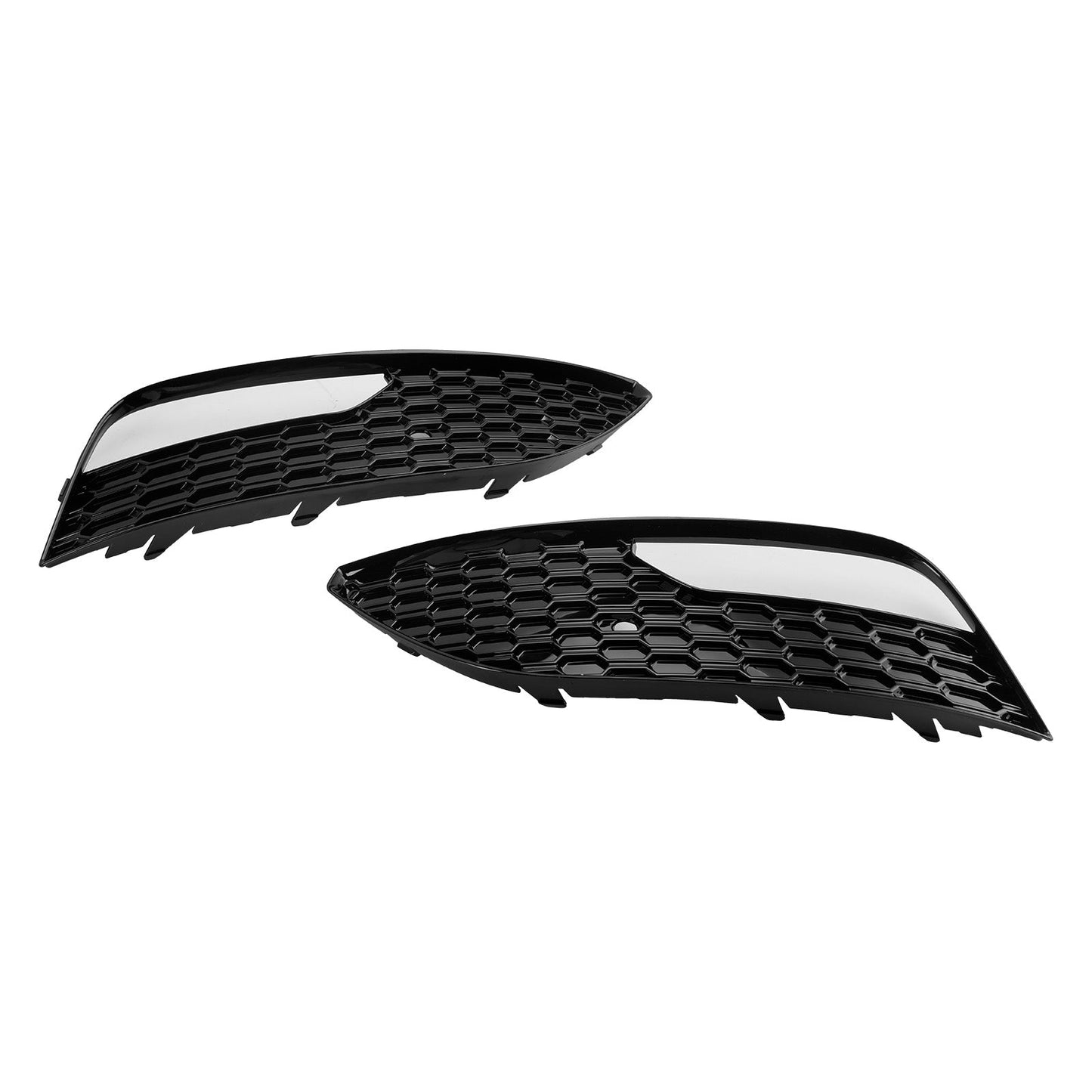 2012-2016 2PCS Front Bumper Fog Light Cover Grille Grill Fit Audi A3