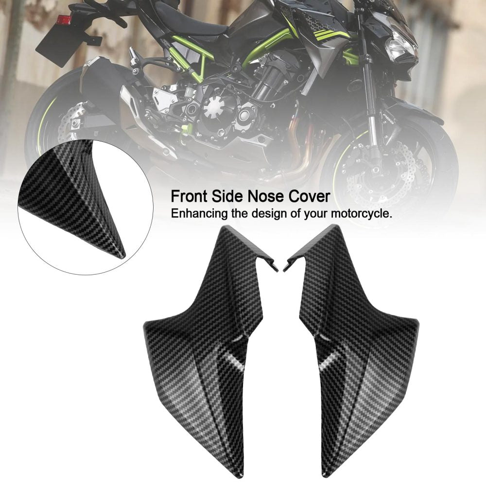 Carenado frontal de fibra de carbono para el panel del faro delantero de Kawasaki Z900 (2020-2021)