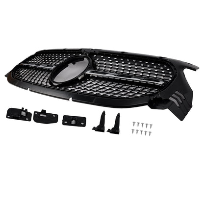 Diamond Front Grille Grill Fit Mercedes-Benz H247 GLA250 GLA200 2020-2023