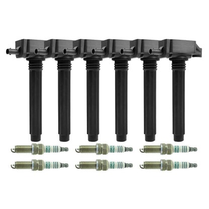 2011-2017 Chrysler 200 300 3.6L V6 6PCS Ignition Coil+Spark Plug UF648 GN10616 36-8196
