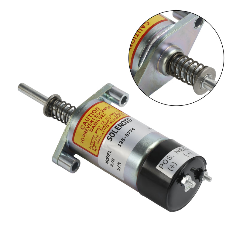 Solénoïde de coupure de carburant 24 V 125-5774 pour Caterpillar 3204 3304 3304B 3306 3306B