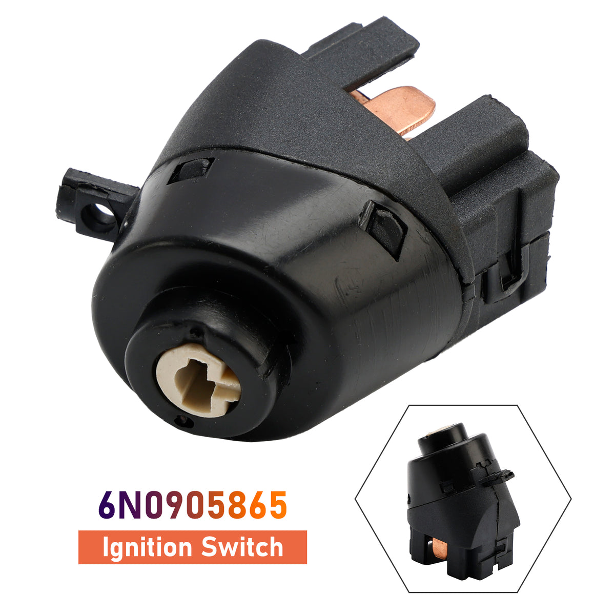 6N0905865 VW Golf 2 3 Passat Polo T4 Vento Ignition Start Switch