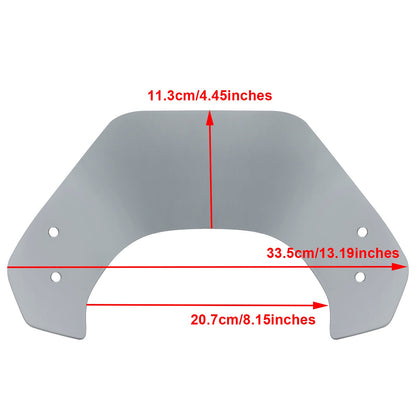 Short Motorcycle Windshield WindScreen fit for Vespa Sprint 150 2016-2021