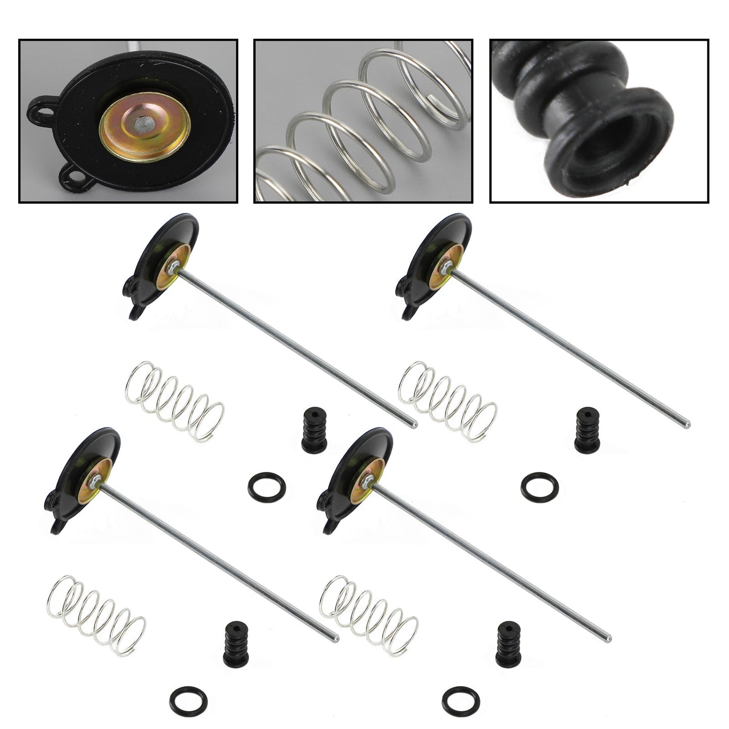 Kit de reconstrucción de carburador 4X compatible con Honda CB750C 750 Custom CB900C 1980-1982