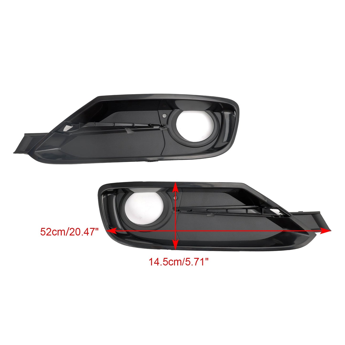 2014-2015 BMW 3 Series 328d 328d xDrive 2PCS Front Bumper Fog Light Grille Covers