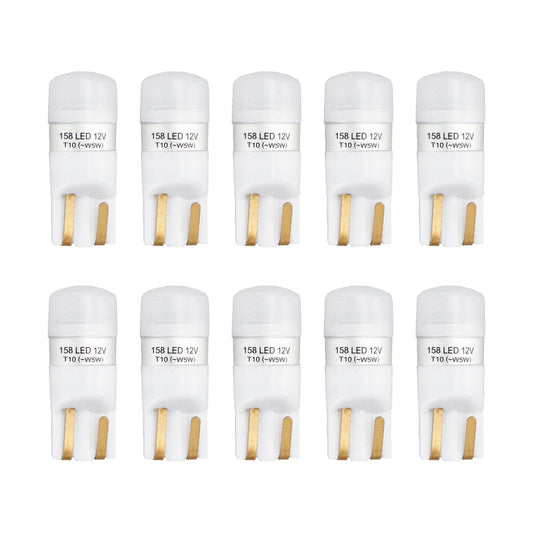 Lot de 10 ampoules LED rétrofit HELLA 158 W LED/T10 W5W 12 V 1 W W2.1X9.5D 6 000 K