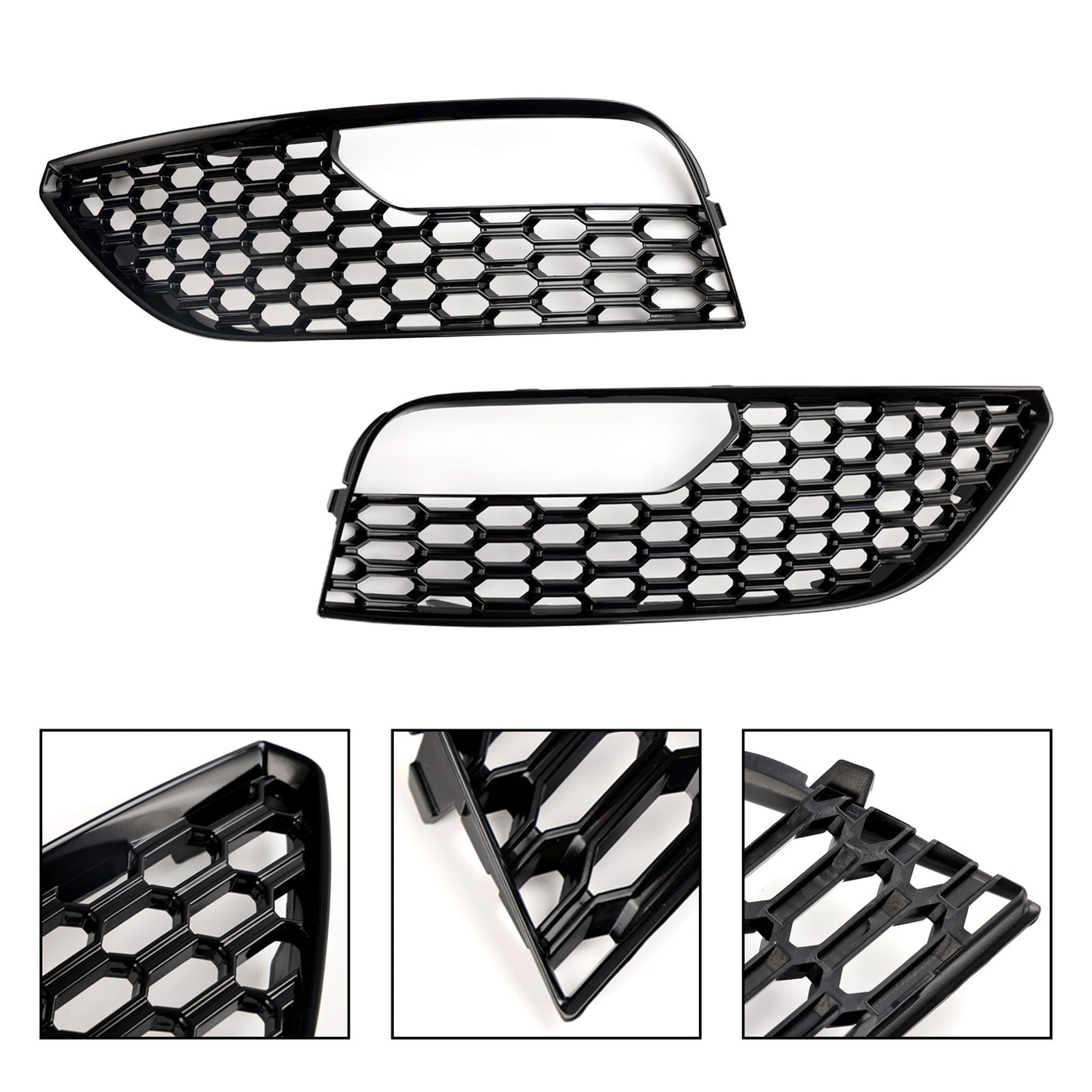 Audi 2012-2016 A3 Standard Version 8V3807681 8V3807682 2PCS Front Bumper Fog Light Surround Cover Grille