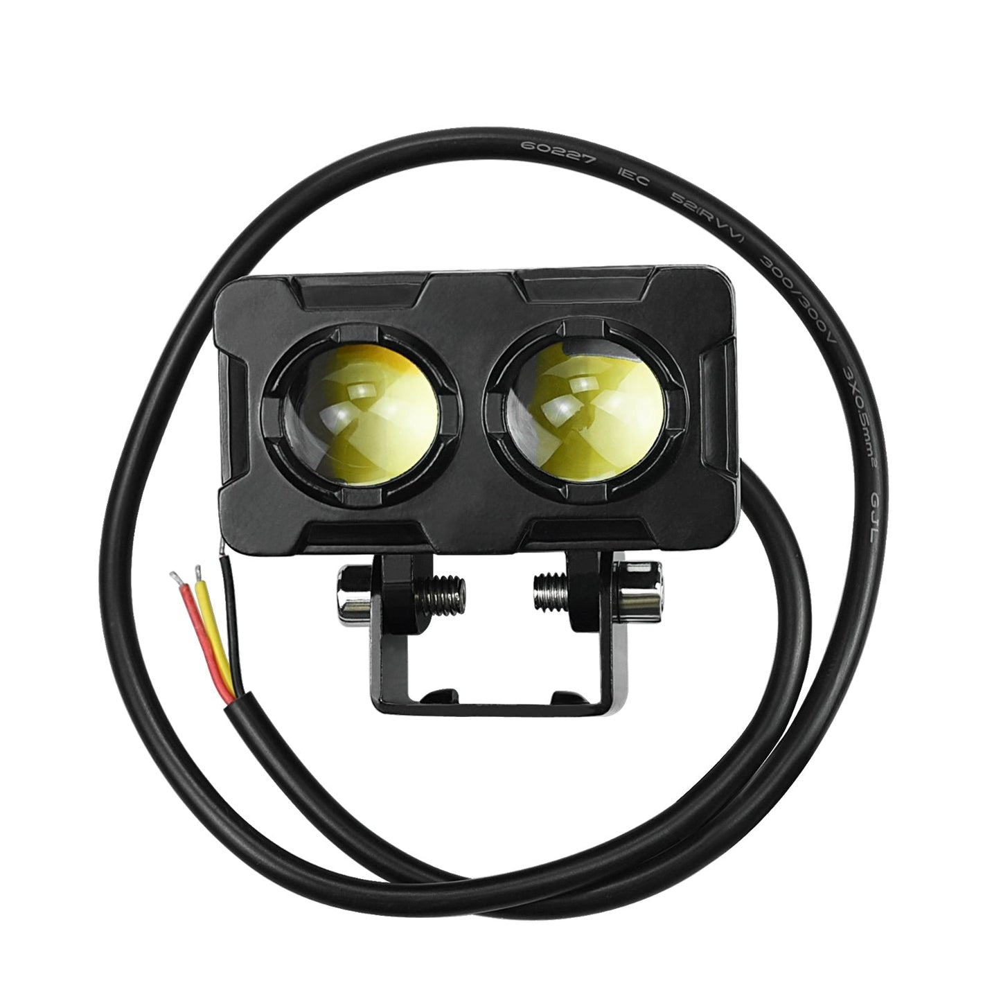 Phare de travail LED 12 V-85 V pour moto, phare avant carré, feu antibrouillard