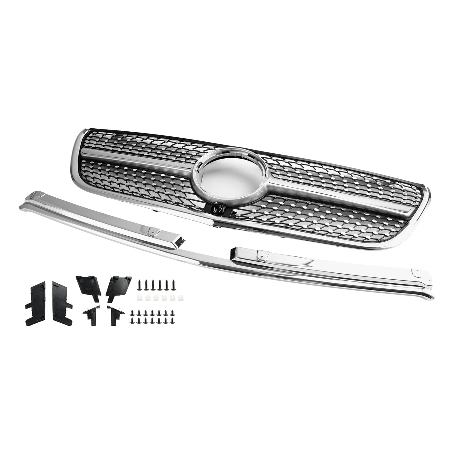 2015 2016 2017 2018 2019 Mercedes Benz Vito W447 Diamond Grille Front Bumper Chrome Grille