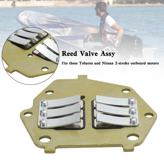 3B2-02100-0 Conjunto de válvula de láminas para motores fueraborda Tohatsu NS9.8B, NS8B y NS6B de 6/8/9.8 HP