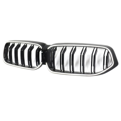 Double Slat Black Front Kidney Grill Grille Fit BMW 6 Series G32 2020-2025