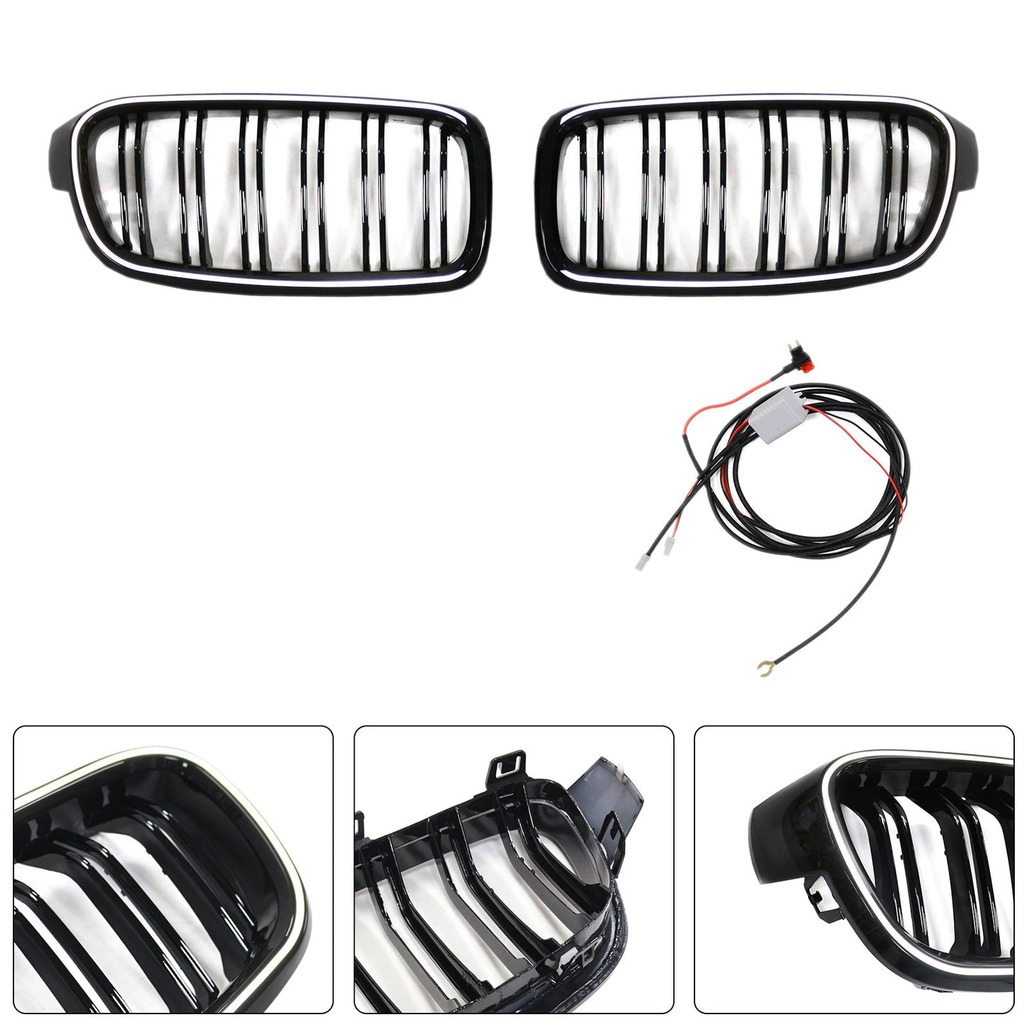 2012-2019 BMW 3 Series F30 F31 F35 Double Slat 51137263481 Front Kidney Grille Grill