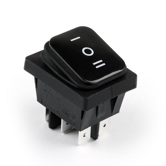 Interrupteur à bascule étanche IP65 pour bateau et voiture, 6 broches, marche/arrêt, 125/250 V CA, RLEIL RL2-203
