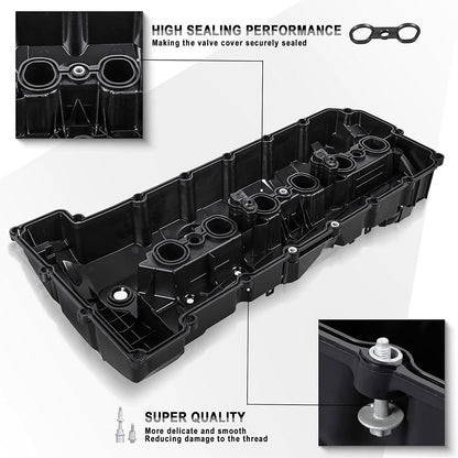 2009-2013 BMW 328i xDrive L6 3.0L Valve Cover w/ Gasket Bolts 11127552281