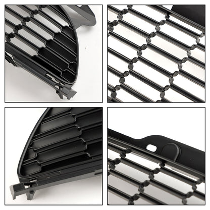 2007-2013 Mini R56 Cooper S & JCW 3-Door Hatchback 3PCS Gloss Black Front Grille Grill