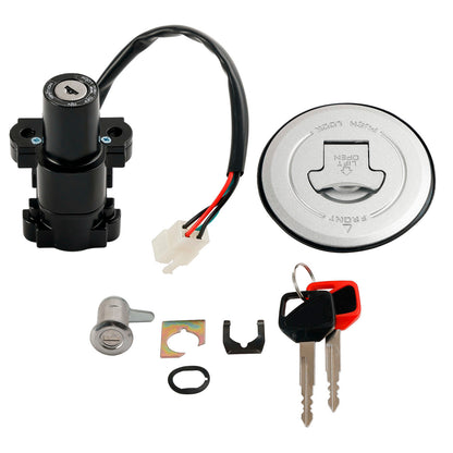 Honda CB250F Hornet S 600 2000-2007 Ignition Switch Fuel Tank Cap Seat Lock Set