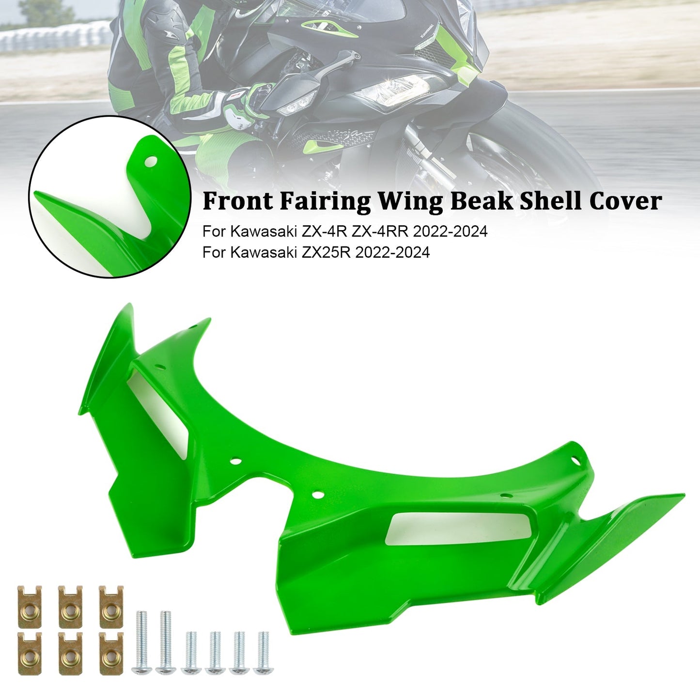 Coque de carénage avant pour Kawasaki ZX4R, ZX4RR, ZX25R 2022-2024