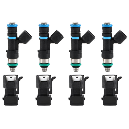 4PCS 52lb 550cc Fuel Injectors 0280158117 Fit EV14 A4 TT Golf Jetta Passat