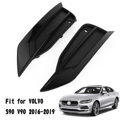 VOLVO S90 V90 2016-2019 Pair Bumper Lower Grille Gloss Black 31425447 31425446 Generic