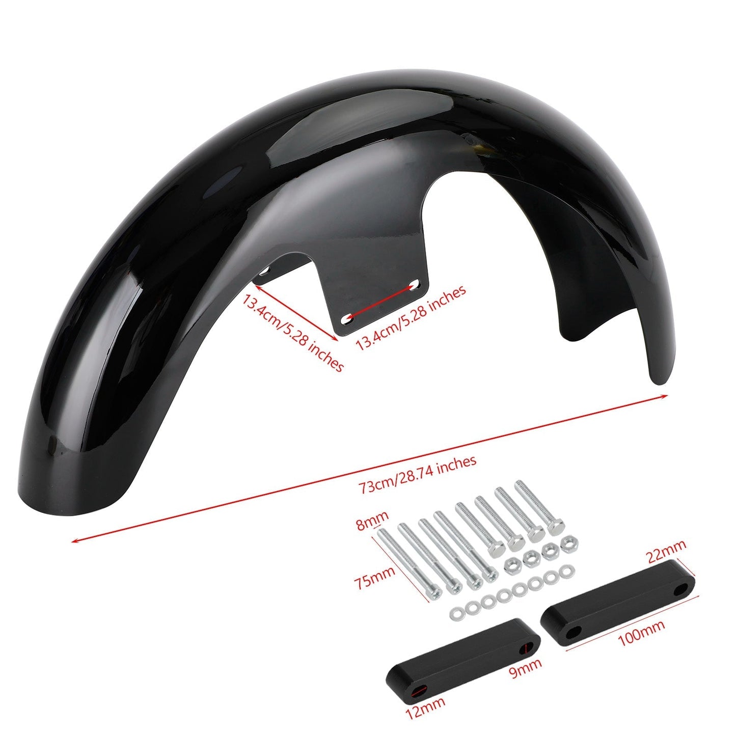 Guardabarros delantero ABS de 21" para Touring Electra Street Road Glide Baggers FLHT FLHR