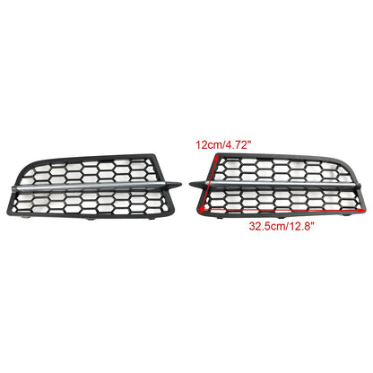 BMW 2011-2015 1-Series F20 F21 M 2PCS Front Bumper Fog Light Cover Bezel Grill Grille