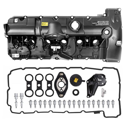 2009-2010 BMW 528i xDrive L6 3.0L Valve Cover w/ Gasket Bolts 11127552281