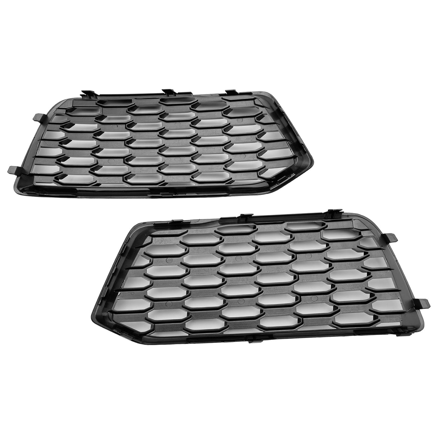 2018-2022 Audi Q5 Standard 2PCS Front Bumper Cover Grill Honeycomb Mesh Black Grille